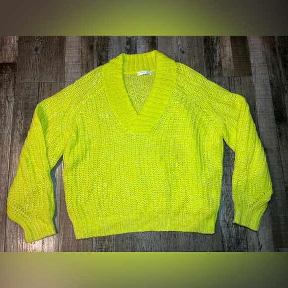 By Anthropologie Honore Ribbed Sweater in Yellow Size XL - Picture 3 of 7